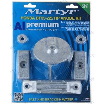 Kit anodes aluminium Honda 35-225HP
