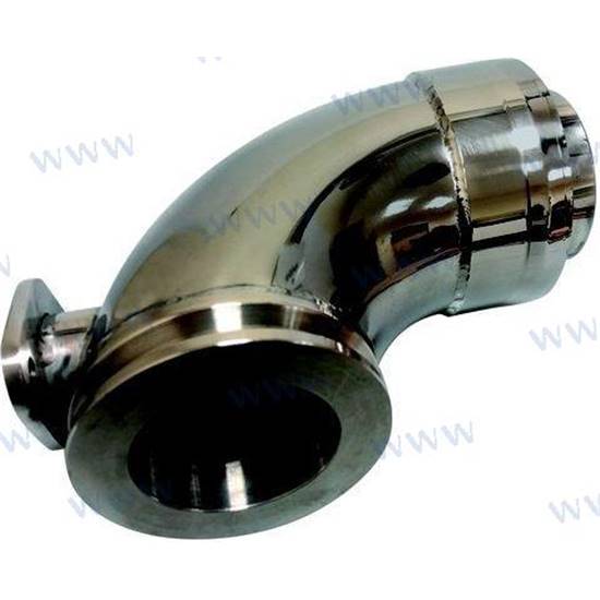 Coude d'échappement INOX poli 30 & 40