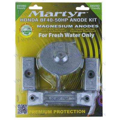 Kit anodes magnésium Honda 40-50HP