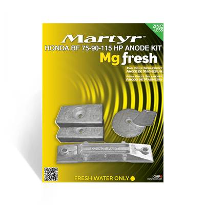 Kit anodes magnésium Honda 75-115HP