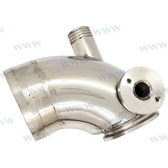 Coude d'échappement INOX POLI