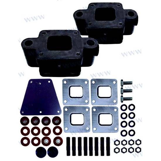 Kit réhausse d'échappement 3" MPI