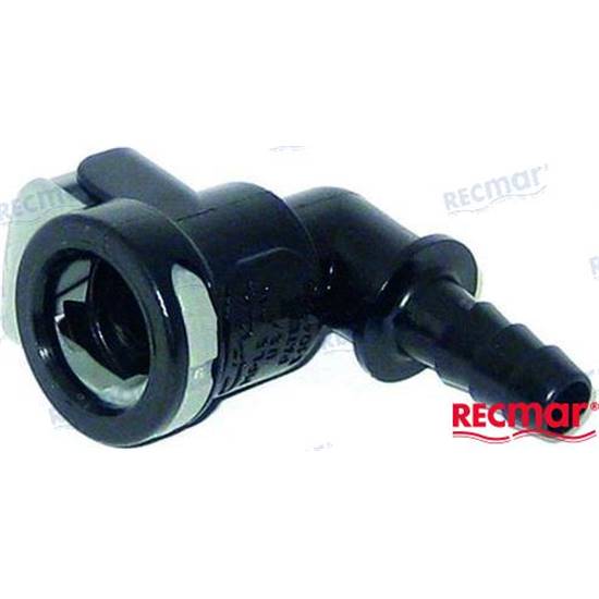 Raccord d'huile embase 90°