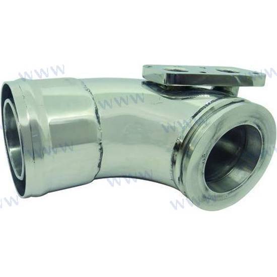 Coude d'échappement INOX POLI 31 & 41
