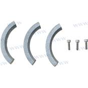 Anodes zinc hélice sail drive 2 & 3 pales